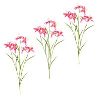 Künstliche Lilien im Set in rosa 64 cm