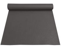 Yogamatte Fitnessmatte rutschfest recycelt Polyester 1 Stk 60x180 cm - grau