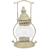 Kerzenhalter Windlicht Öllampe Antikoptik Gartendeko nostalgisch 1 Stk 19x40,5 cm