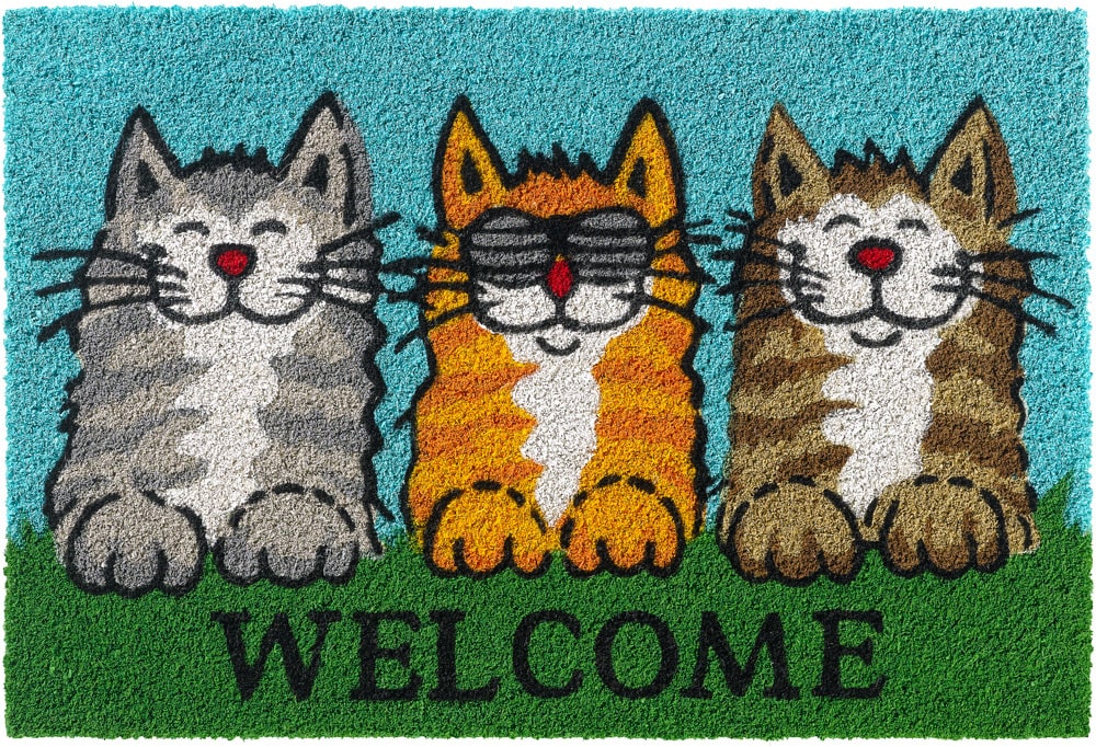 Tür-Kokosmatte Katzen-Comic #Tiere Fußmatte Katze Fussmatte Simon´s Cat 