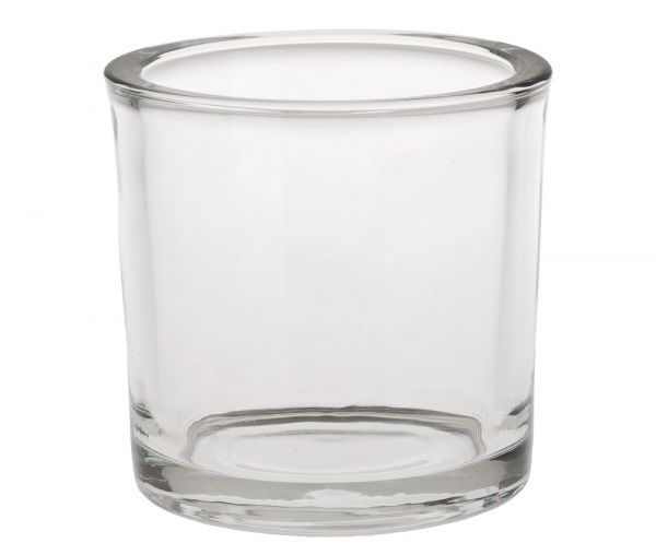 Glastopf Pflanzgefäß Glasvase rund Vase dickes Glas klar 1 Stk Ø 12x12 cm