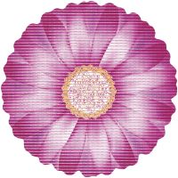 Weichschaummatte NOVA SKY Antirutschmatte Gänseblümchen Blume rosa Ø 67 cm