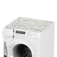 Waschmaschinenauflage Waschmaschine Abdeckung Marmor grau zuschneidbar