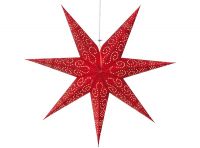 Weihnachtsstern Hängestern Stanzungen Muster Papier Zuleitung Ø 60 cm rot