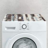 Waschmaschinenauflage Waschmaschine Abdeckung zuschneidbar Holzoptik