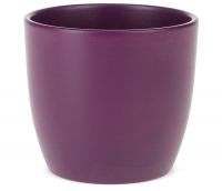 Übertopf Blumentopf klassisch matte Oberfläche Keramik 1 Stk Ø 16 cm violett