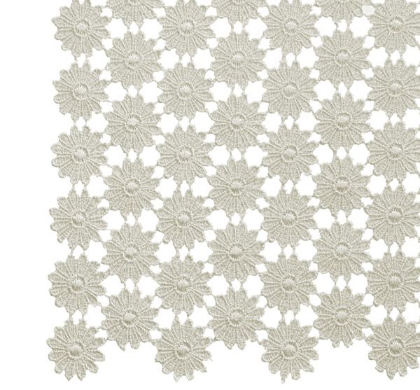 Tischdecke Vollspitze Retrolook Blumen Motiv weiß Polyester 1 Stk 60x60 cm
