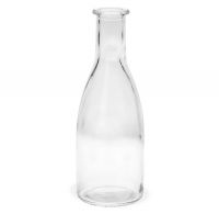 Vase Flaschenform Glas Dekoglas Glasvase Blumenvase rund 1 Stk Ø 6,5x18 cm
