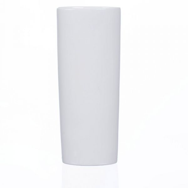 Porzellanvase zylinderförmig rund Porzellan Dekovase Vase weiß 9x5x21 cm