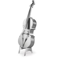 3D Metall Steckbausatz Bassgeige Geige Instrument Bausatz 3,7 cm ab 14 Jahre