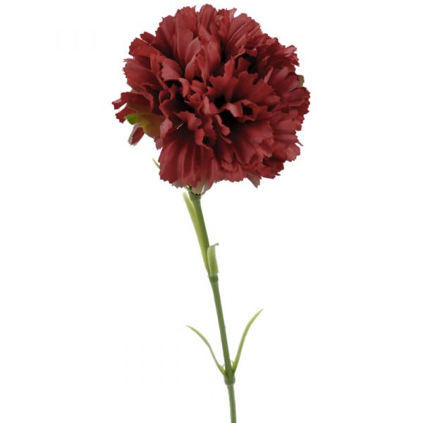 Nelke Kunstblume künstlich Blüten Kunstpflanze Blume 1 Stk 52 cm - rot