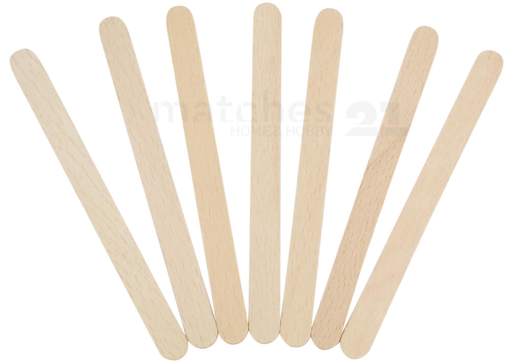 Eisstiele - Holzstäbchen zum Basteln, 20 cm, 15 Stück