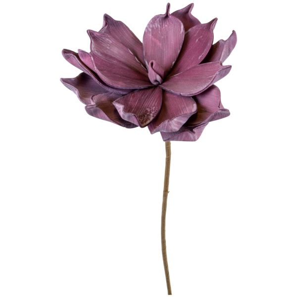 Kunstblumen Magnolie lila Pflanzen Deko Ø 12x65 Schaumstoff