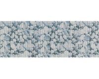 Bodenbelag NOVA SKY Läufer Steinmuster aus Polyester in grau 1 Stk 65x100 cm