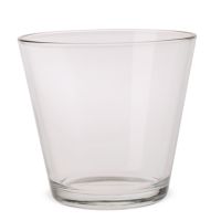 Glastopf Glasvase konische Form Blumenvase Dekovase Glas klar 1 Stk Ø 14x13 cm
