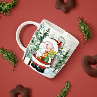 Lustige Tassen 6er Set Weihnachtsmann Schneemann Rentier Kaffeetasse
