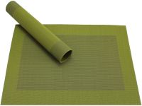 Tischset Platzset BORDA B-WARE oliv grün 1 Stk. B-WARE Kunststoff gewebt abwaschbar