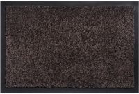 Schmutzfangmatte schmutzabsorbierend Fußmatte Uni einfarbig 60x80 cm - Braun
