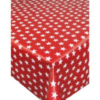 Tischdecke SCHNEEFLOCKEN Weihnachten Wachstuch 1 Stk 130x160 cm rot weiß