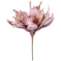 Kunstblumen Lotus rosa Pflanzen Deko Ø 20x60 Schaumstoff