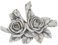 Grabschmuck Rosen für Grabdeko und Grabgestecke 10,5 cm aus Poly