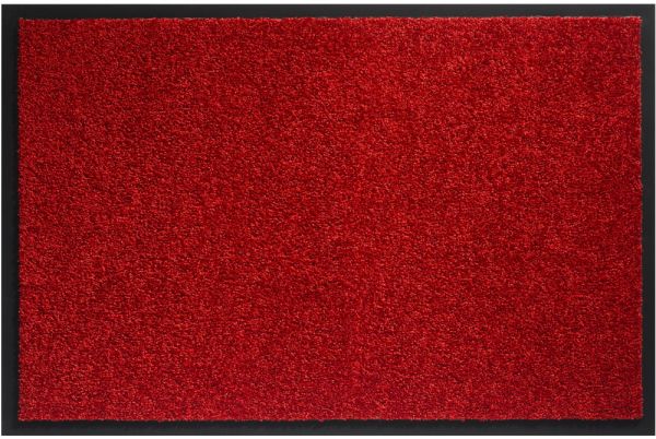 Fußmatte Schmutzfangmatte & Rand Indoor waschbar uni B2 40x60 cm - Rot