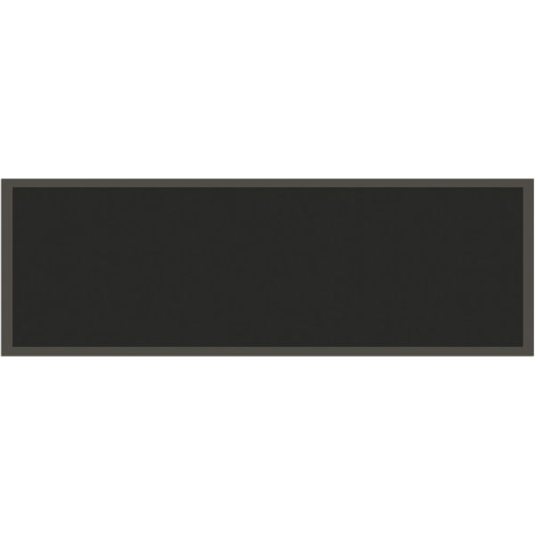 Fußmatte Teppichläufer UNI einfarbig rutschfest waschbar 50x150 cm Farbe schwarz