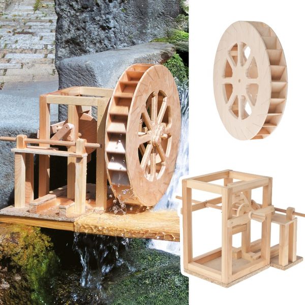 Da Vinci Wasserrad Wechsel-Mechanismus Rotation / changierend Bausatz ab 12 J