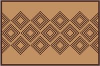 Fußmatte Fußabstreifer DECOR Ethno Muster geometrisch braun waschbar 40x60 cm