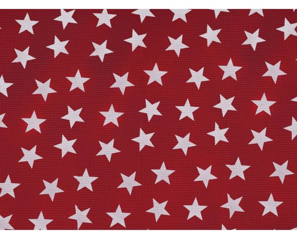 Tischset ORLANDO Outdoor Platzset Sterne Polyester rot weiß 1 Stk 30x45 cm