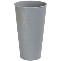 Vase Blumenvase Dekovase konisch Kunststoff Used Look Zement 1 Stk Ø 12,5-19x33 cm