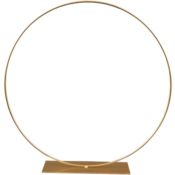 Dekoring Ring auf Fuß Sockel Metallring zum Basteln Metall gold Ø 25 cm