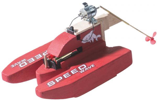 Motorboot Speedboot Rennboot Elektro-Bausatz Bastelset für Kinder ab 10 Jahre