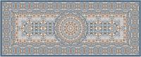 Teppichläufer Küchenläufer Teppich Perser Ornamente blau orange waschbar 60x150 cm