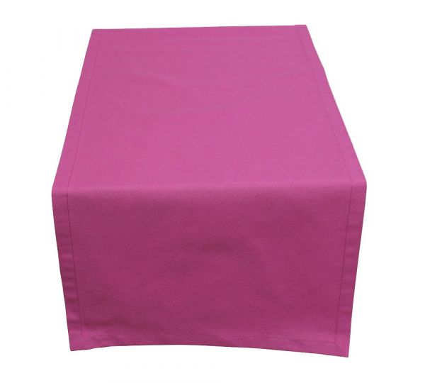 Tischläufer INGRID Mitteldecke einfarbig uni 50x150 cm pink