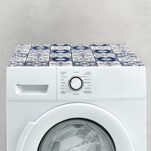Waschmaschinenauflage Waschmaschine Abdeckung zuschneidbar Mosaik Fliesen