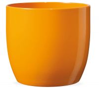 Pflanztopf Keramik Blumentopf Glanz wasserdicht 1 Stk Ø 14x13 cm – orange