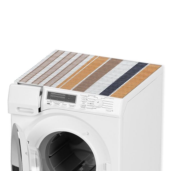Waschmaschinenauflage NOVA SKY rutschfest Balken Muster 65x60 cm