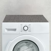 Waschmaschinenauflage Waschmaschine Abdeckung zuschneidbar Metall Optik