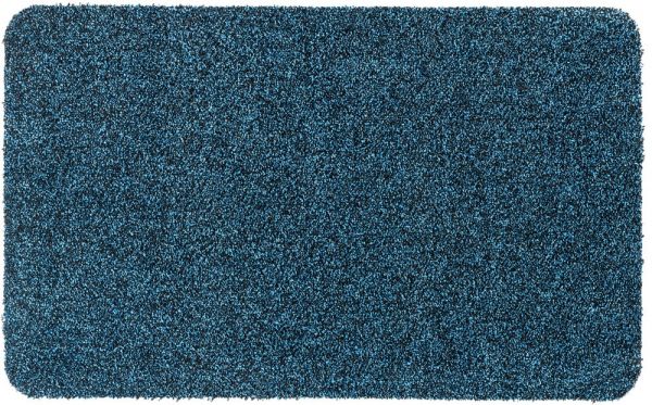 Schmutzfangmatte uni meliert Fußmatte Indoor Privat & Gewerbe 60x100 cm - Blau