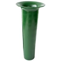 Vaseneinsatz mit Rand Blumenvase Grabvase Kunststoff 1 Stk Ø 11x25 cm - grün