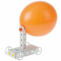 Luftballon Fahrzeug Karton Funktionsmodell Kinder Bausatz Werkset ab 6 Jahre