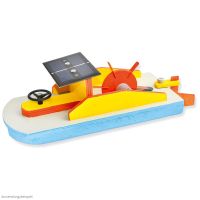Schaufelrad Boot mit Solarantrieb Bausatz Kinder Werkset Bastelset ab 12 Jahren