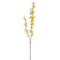 Kunstblumen Forsythien Frühlingsdeko Frühlingsblume Kunststoff gelb 73 cm
