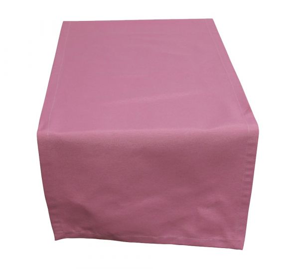 Tischläufer INGRID Mitteldecke einfarbig uni 50x150 cm rosa