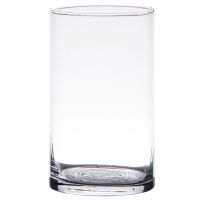 Glas Vase zylinderförmig Dekovase Blumenvase Dekoglas klar 1 Stk - Ø 9x15 cm