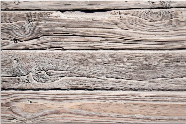 Fußmatte Fußabstreifer DECOR Holz Dielen Holzoptik braun natur waschbar 40x60 cm