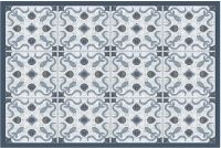 Fußmatte Fußabstreifer DECOR Marokko Fliesen Geometrisch grau waschbar 40x60 cm