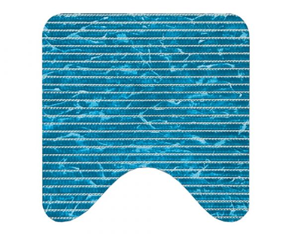 Bad-Set NOVA TEX Weichschaum Delfine mit Ausschnitt blau 2er Set 80 cm 48 cm