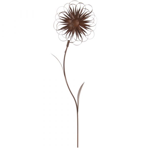 Dekostecker Blumen Dekostab Rostoptik Gartendeko Metall rostig 110 cm